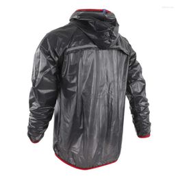 Racing Jackets Reflective Raincoat Rainproof Jacket Elastic Anti Wrinkle Fabric Wear Resistant Back Breathable Window For Outdoor Working