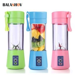 Fruit Vegetable Tools Portable Blender USB Mixer Electric Juicer Machine Smoothie Mini Food Processor Personal Juice s 221007