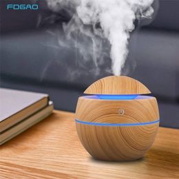 Other Home Garden Humidifier Electric Air Aroma Diffuser Wood Ultrasonic 130ML Essential Oil Aromatherapy Cool Mist Maker For 221007