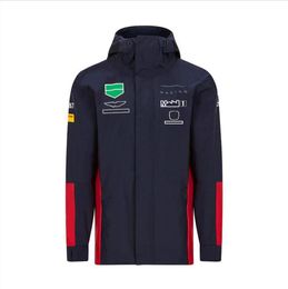f1 racing suit long-sleeved jacket windbreaker autumn and winter clothing formula one team clothing jacket rain and wind3043
