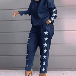 Womens Two Piece Pants Long Sleeve Women Loose 2 Piece Set Drawstring Design Pockets Plaid Print Long Sleeve Top Pants Set Tracksuits Outfits 221007