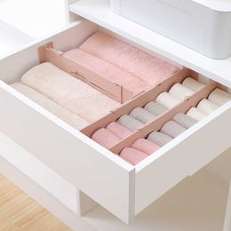 creative home free telescopic drawer partition plastic drawer sorting layered storage partition