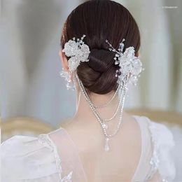 Kopfschmuck Haarspangen Perlenkette Modellierung Clip Kopfschmuck Prinzessin Braut Zubehör Hochzeit Frauen Bankett Kopfschmuck