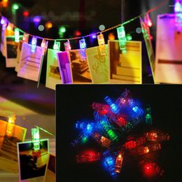 Strings Card Po Clip LED String USB Interface Christmas Lights Chain Courtyard Garden Home Party Wall Decoration Lamp