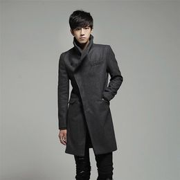 Men Blends MRMT Brand Woolen Jackets Body Repair Men Overcoat for Male Long Woollen Windbreaker Man Outer Wear 221007