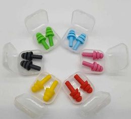 SpasHG Silicone Earplugs Waterproof Swimming Noise Reduction Anti-snoring Sleep Soft and Flexible Ear Plugs