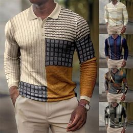 Mens Sweaters SingleBreasted Shirt Mens Casual Plaid Loose Shirt Clear Printing Long Sleeves Quickdrying Sweatabsorbent Spring Shirt 221007