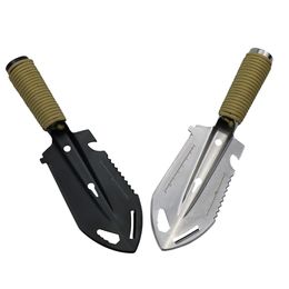 Outdoor Gadgets Portable Camping Hiking Traveling Pinic Shovel Multifunctional Ordnance Shovel Survival Garden Tool