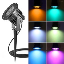 Garden Lighting RGB Lawn Light Outdoor LED Landscape Lights IP65 Waterproof Remote Control For Yard