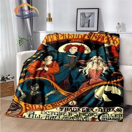Blanket Hocus Pocus Series Flannel Cashmere Comfortable Warm All Seasons Suitable for Sofa or Bed Cover Office 221007