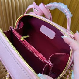 Pink Designer Cosmetic Bag Women mini Chain Tote Handbag Shoulder Bags Travelling Toilet Cases High quality Wash Capacity Makeup b2608