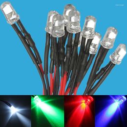 White Blue Red Green Yellow 12v Prewired LED Bulb Light 5mm Pre Wired Lamp Diode DC12V F5 Emitting Diodes