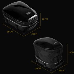 Motorcycle Tail Bag Waterproof Rear Seat Bag Multifunctional Motocross Backpack Luggage Moto Back Bags2949