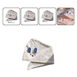 Bandanas Dry Hair Towel Reactive Dyeing Drying Hat With Ear Effective Useful Nice-looking Bathing Cap