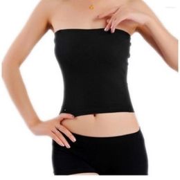 Bustiers & Corsets 1pc/lot Sexy Breathable Movement Strapless Tube Top Women's Intimate Clothing Solid Color Wrapped Chest