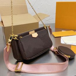 Beste Qualität Umhängetasche Frauen Handtaschen Klassische Damen Multifunktionstaschen Brieftasche Dreiteiliger Anzug mit Box