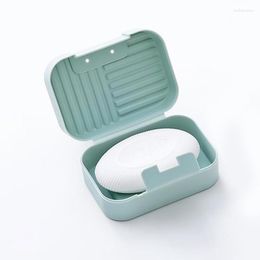 Soap Dishes Portable Storage Box Travel Dish Non-slip Holder Container Plates Bathroom Accessories