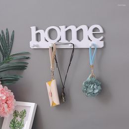 Hooks Punch Free Decorative Home Letter Shape Pendant Clothes Bag Key Storage Rack Bathroom Door Hanger Hanging