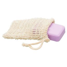 Natural Exfoliating Mesh Soap Saver Scrubbers Sisal Soaps Savers Bag Pouch Holder Comfortable For Shower Bath Foaming And Drying