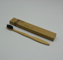 100% Bamboo Toothbrush Wood toothbrush Novelty soft-bristle Capitellum Fibre Wooden Handle SN312