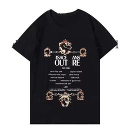 2022ss Designer Tide T Shirts Chest Letter Laminated Print Short Sleeve High Street Loose Oversize Casual T-shirt 100% Pure Cotton Tops for Men Women S-5XL 767142633