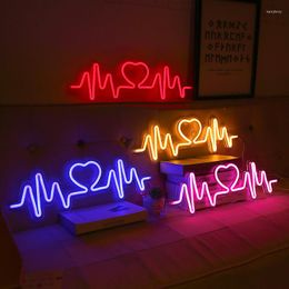 Strips LED Call Love Neon Light Modelling Lamp Window Decoration Bar Bedroom Room USB Powered For Background Wall