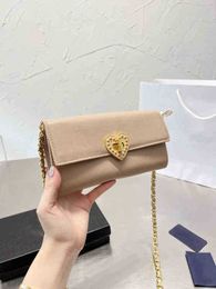 Evening Bags Shoulder Bag PRAbag Love designer bags Envelope Bag Gold Chain Luxurys Designers Cute Coin Purse Handbag Tote bag Wallet Crossbody 220818