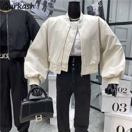 Women's Jackets Cropped Jackets Women Zipper Fashion Outwear Femme Cool Simplege All-match Cozy Popular Classic Pure Color Leisure Ins New T221008
