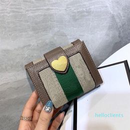 2022 new fashion Luxury Designer Fashion Short Wallet PVC Designers Classic Letter Retro Card Case Trend Men and Women Bag top quality