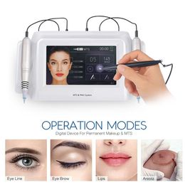 Derma Rotary Pen Beauty Microneedle Roller Artmex v8 Eyebrow Tatoo Machine Beauty Permanent Makeup MTS Tattoo Needle With 2 Pieces Micro Needling