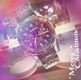 Popular Full Functional Men watches 43mm highend quartz Stainless Steel feature sports Limited Edition Luminous Waterproof Wristwatch