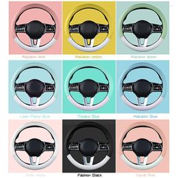 Steering Wheel Covers Car Cover Universal Rhinestones Car-Styling Protector Candy Cute Sparkling Case A7M6