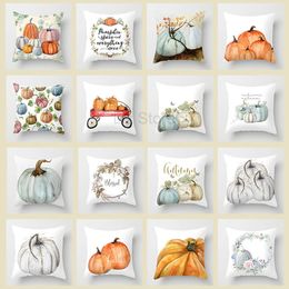 Halloween Pumpkin Printing Pillow Case Hallowmas Decoration Pumpkins Pillowcase Fall Decor Sofa Car Throw Cushion Covers TH0508