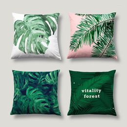 Pillow Nordic Plant Palm Leaf Decor Sofa Throw Handmade Skin Friendly S Modern Home Decoration Accessories