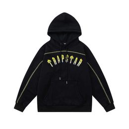 Men's Hoodies Sweatshirts 2022fw Trapstar Sports Suit Men Women 1 1 High Quality Gradient Letter Embroidery Hooded Sweatshirt Plush G221008