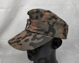 Berets REPRO WWII GERMAN ARMY M43 NO3 SMOCK Plane Tree Style 2 Colour Camouflage HAT FIELD Reenactment Military CAP IN SIZES