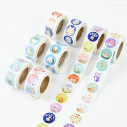 Gift Wrap 500pcs/roll Easter Stickers Eggs Printed Seal Label DIY Scrapbooking Sticker Happy Party Bag Decor Tags