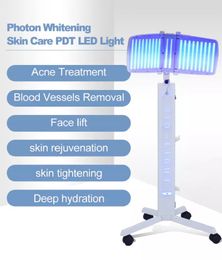 Led PDT 7 Colour Bio-light Photodynamic Therapy Blue Light Acne Therapy Six Types For Facial Skin Whitening Rejuvenation Tightening Spa Beauty Equipment