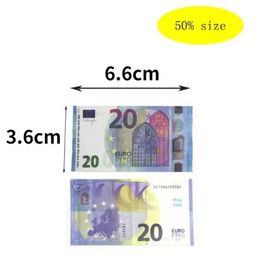 Copy Money Prop Euro Dollar 10 20 50 100 200 500 Party Supplies Fake Movie Money Billets Play Collection Gifts Home Decoration Game Token Faux Billet high quality7LX9