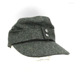 Berets WWII German Elite EM WH Solider Wool Panzer M43 Field Cap Hat Army Green Size M L XL