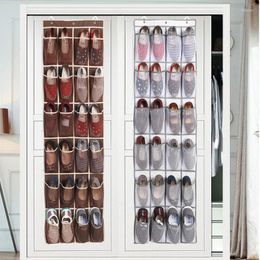 Clothing Storage 24 Pocket Shoe Space Door Hanging Organiser Rack Wall Bag Closet Holder Family Save Organizador Home Decoration