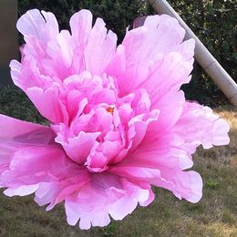 Decorative Flowers 1 Pcs Peony Artificial 30-40 Cm Dancing Props The Simulation Flower Dance Hand - Children's