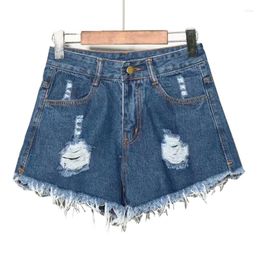 Women's Jeans Vintage Streetwear High Waist Women's Denim Shorts 2022summer Fat MM Stretch Plus Size Fashion Jogging Pants Women