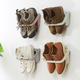 Clothing Storage Seamless Wall-mounted Shoe Rack Home Three-dimensional Wall Slippers Shelf High Heels Sports Shoes