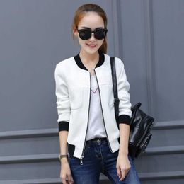 Women's Jackets 2022 Winter Flight white black bomber jacket women and women's coat clothes ladies Short cardigan T221008