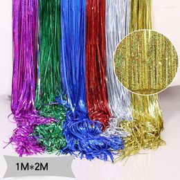 Party Decoration 3M 4M Metallic Foil Fringe Shimmer Backdrop Wedding Wall Po Booth Tinsel Glitter Curtain Gold