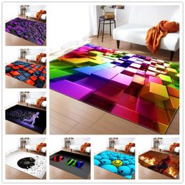 Carpets 3D Geometric Pattern For Living Room Bedroom Area Rug Sofa Home Yoga Rectangle Antiskid Floor Mat Kids Decor Carpet