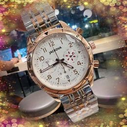 Crime Premium Mens Full Functional Watches 43mm Quartz Movement Male Time Clock Watch noble and elegant highend Wristwatch Orologio di lusso Gifts