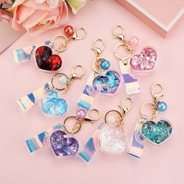 Fashion Love Keychain Car Key Ring for Women Bag Charm Accessories Lovely Cute Key Chain Woman Keychains Gift Jewellery