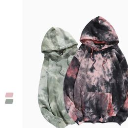 Men's Hoodies Sweatshirts Fashion Tie Dye Hoodie Cotton Tracksuit Harajuku Pullovers Women Woman Clothes Y2K Top Streetwear G221008